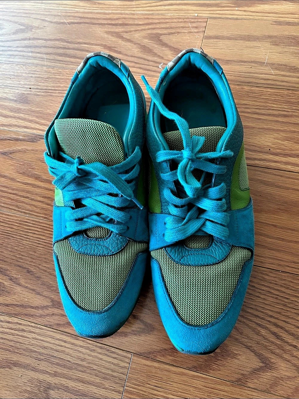 Burberry The Field Sneaker Blue & Green Sneakers